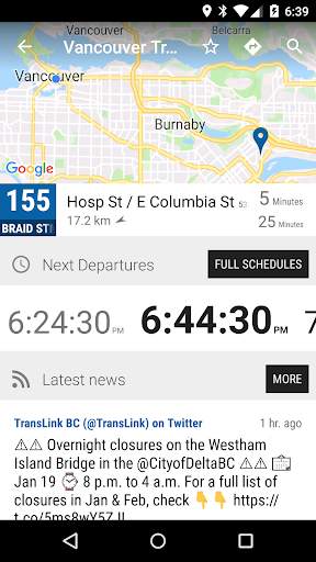 Vancouver Transit Bus - MonTr… screenshot 2