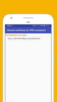 OpenVPN Client сompatible with Rutoken 2 تصوير الشاشة