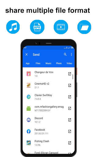 xShare - إرسال ومشاركة 1 تصوير الشاشة