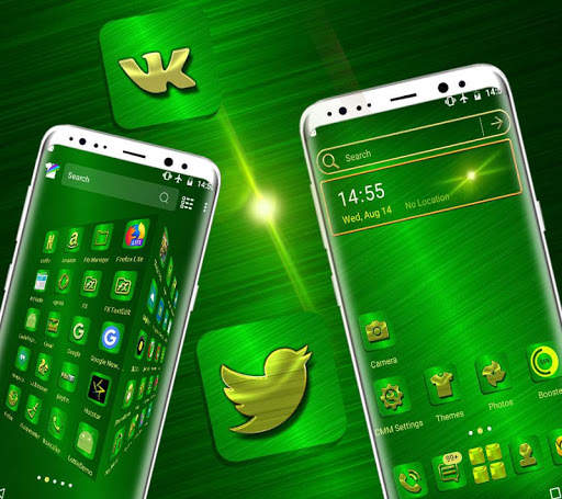 Green Texture Launcher Theme screenshot 3