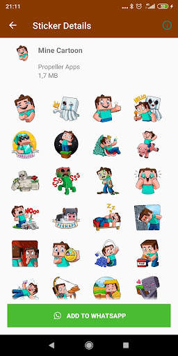 WAstickers for Minecraft (WAStickerApp) screenshot 1