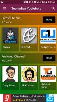 Top Indian Youtubers screenshot 1