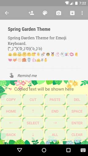 Spring Garden Emoji Keyboard screenshot 3