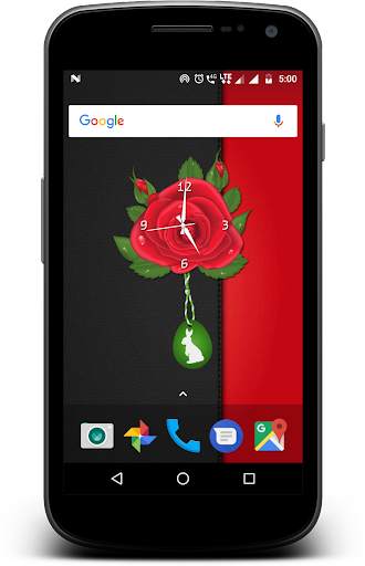 Rose Pendulum Clock Live wallp screenshot 4