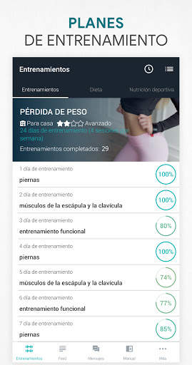 Fitness Ejercicios en casa screenshot 1