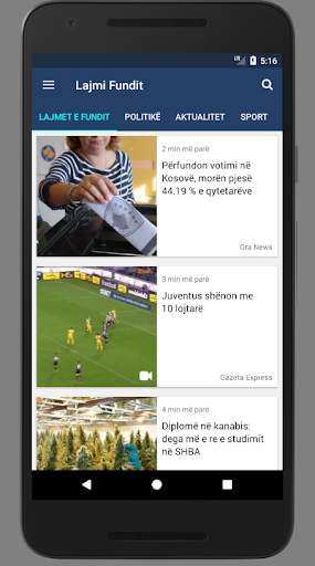 Lajmi Fundit - Shqipëri screenshot 1
