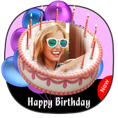 Name Photo On Birthday Cake أيقونة