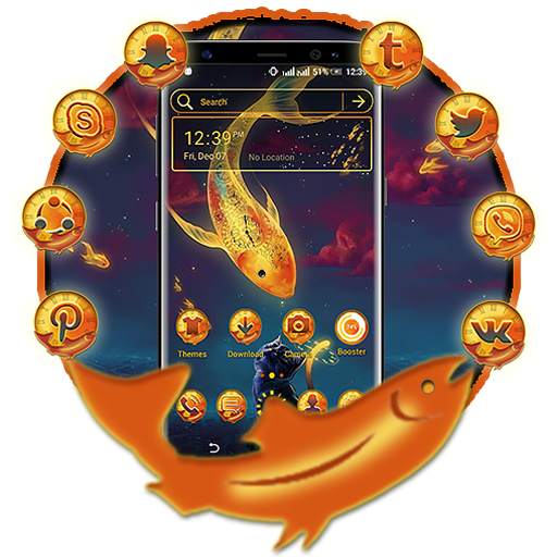 Gold Fish Launcher Theme 1.2