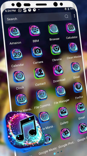 Glowing Mushroom Theme Launcher screenshot 2