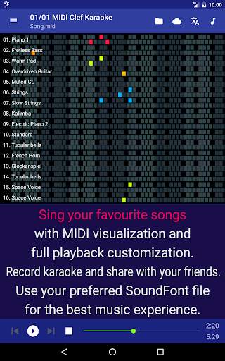 MIDI Clef Karaoke Player 7 تصوير الشاشة