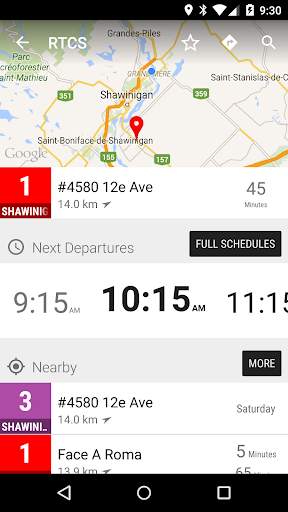 Shawinigan RTCS Bus - MonTran… screenshot 2