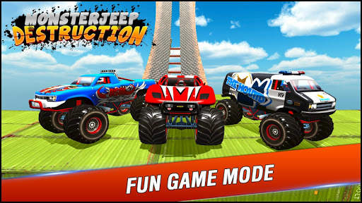 Monster Jeep Stunts : Impossible City Driving Cars screenshot 2