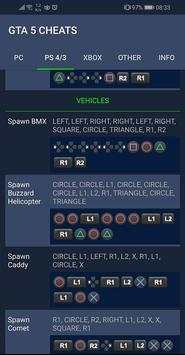 Cheats collection for Game GTA V screenshot 2