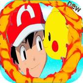 Ash pikachu legoe game logo