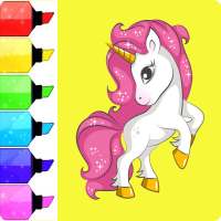 Unicorn Coloring Book-Easy Coloring logo