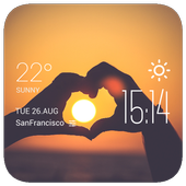 Love Sunset weather widget icon