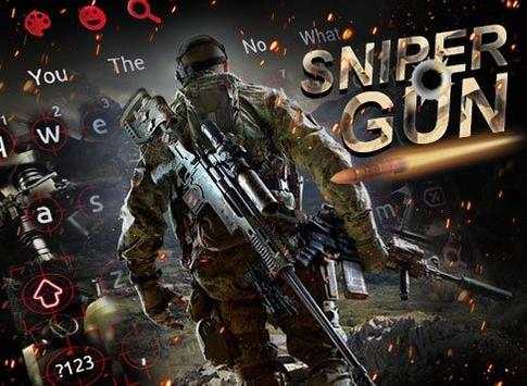 Cool Sniper Gun Keyboard Theme screenshot 5