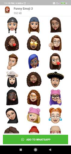 WAStickerApps 🔥 New Funny Emoji 3D Stickers screenshot 8
