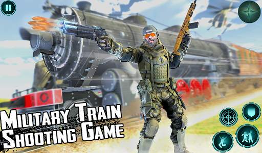 Military Train Shooting Game: Euro Train Simulator 5 تصوير الشاشة
