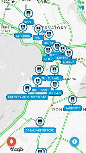 GoMetro Move - Official UCT Jammie App screenshot 1
