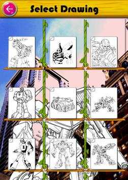 Robot Transform Coloring Pages games free screenshot 2