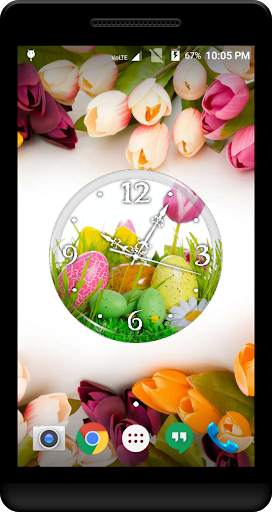 Easter Clock Live Wallpaper screenshot 1