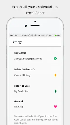 My Vault - Offline Password and Notes Manager स्क्रीनशॉट 4