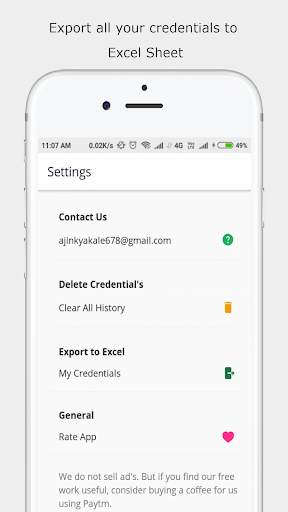 My Vault - Offline Password and Notes Manager screenshot 4