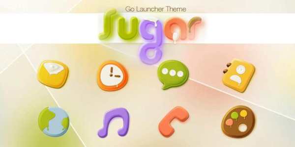 Sugar GO Launcher Theme screenshot 6