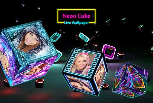 Neon cube live wallpaper screenshot 1