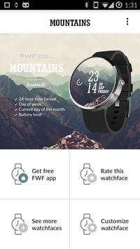 Mountains WatchFace Android screenshot 2