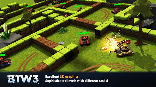 Block Tank Wars 3 Tank Shooter screenshot 1