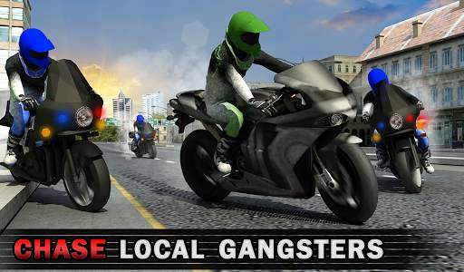 Police Bike Crime Patrol Squad: Gangster Car Chase screenshot 5