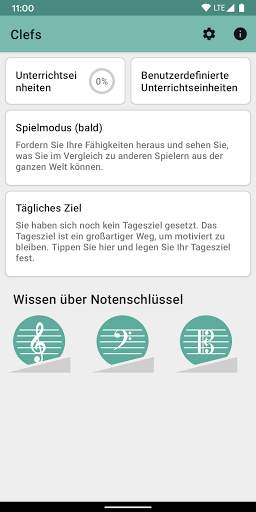 Clefs: Trainer fürs Notenlesen screenshot 1