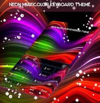 Neon Multicolor Keyboard Theme screenshot 3