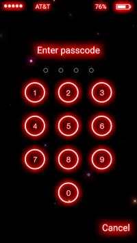 Neon Firefly Lock Screen screenshot 2
