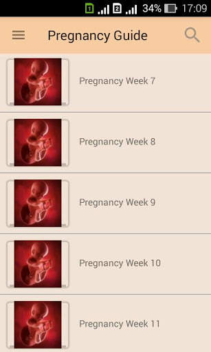 Pregnancy week by week. Children. Period tracker screenshot 2
