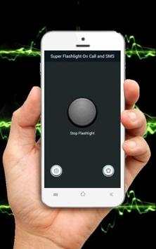 Super Flashlight on Call and SMS screenshot 3
