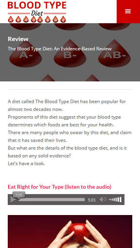 Blood Type Diet screenshot 2