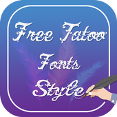Free Tatoo Fonts Style أيقونة