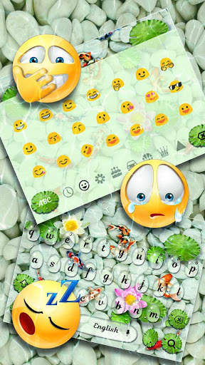 Koi Fish Water Lotus Keyboard screenshot 3