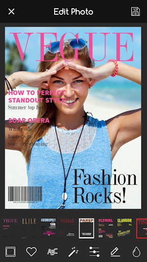 Magazine Cover Maker - Photo Superstar Fake Style 1 تصوير الشاشة