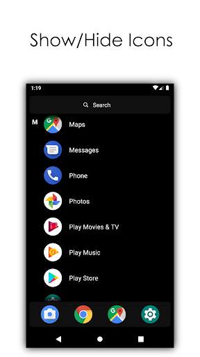 Black Launcher - Simple and Battery Friendly screenshot 5