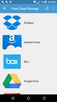 Free Cloud Storage Options screenshot 1