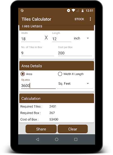 Tiles Calculator screenshot 5