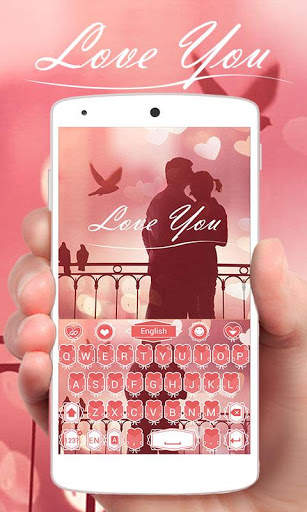 Love You GO Keyboard Theme स्क्रीनशॉट 2