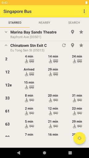 Singapore Bus - Bus Arrival screenshot 1
