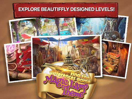 Find The Differences Game 🧐 Magic Lamp Theme screenshot 1