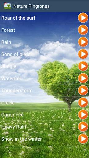 Nature Sounds Ringtones 1 تصوير الشاشة