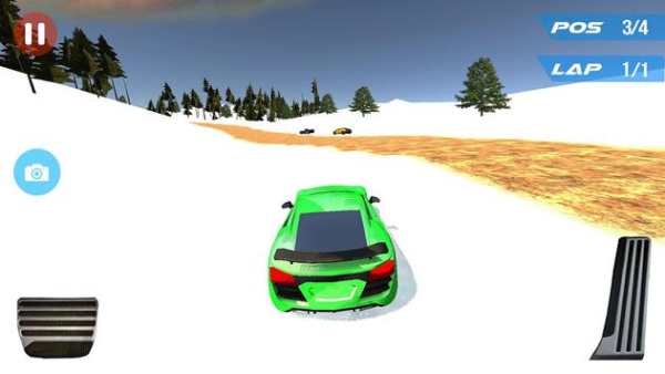 Speed Car Racing Snow Mountain screenshot 3